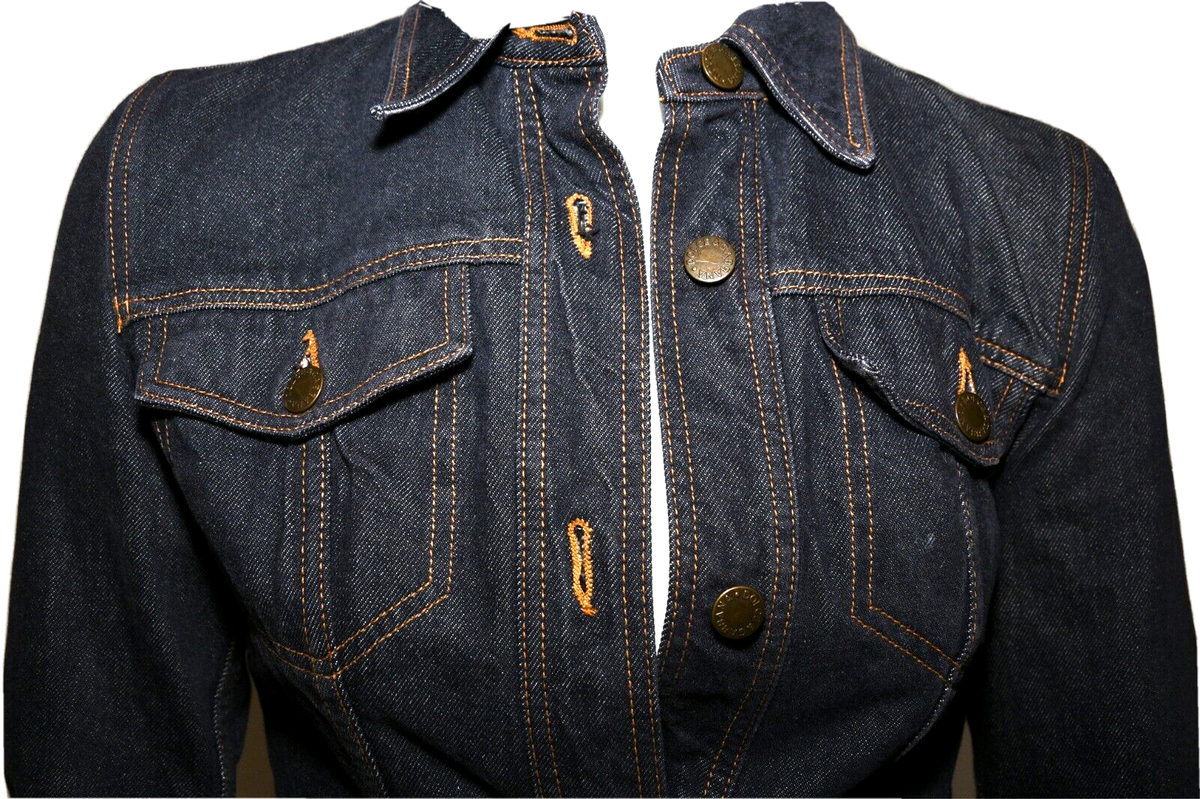 Dolce & Gabbana Plaid Wool FlannelLined Denim Jean Jacket Dolce & Gabbana Plaid Wool FlannelLined Denim Jean Jacket