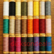 Gutermann 100% Cotton Thread 100m Reel Hand and Machine choose from 32 colours