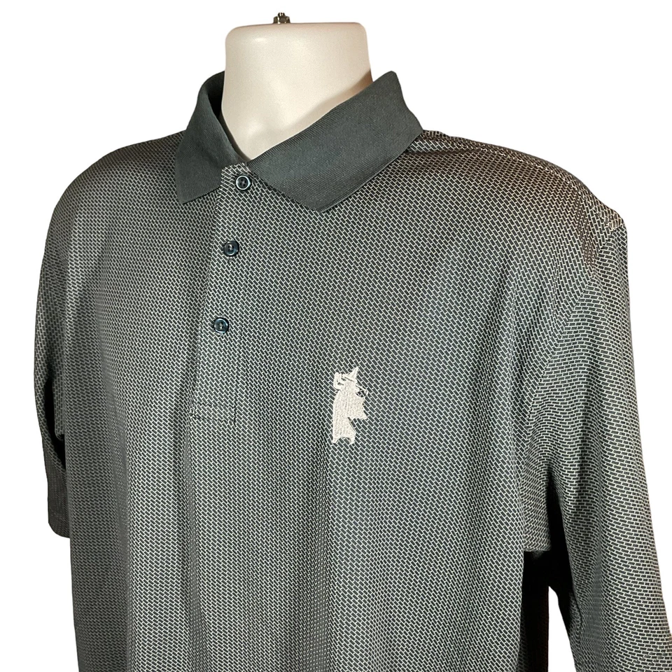 Camisa Polo Hartwell Golfing Bruja Bordada Golf 3 Botones Para Hombre Talla L Azul Foto 3 de 4