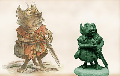 Dark Sword DSM-4624 Yup Kobold Warrior (DiTerlizzi Masterworks