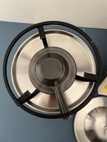 Kamenstein Fonduetopf Neu im Karton Edelstahl 1,5 Qt. Ständer/Brenner Made In Italy - Bild 3 von 8