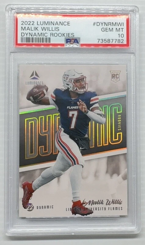 Malik Willis Panini Luminance Dynamic Rookies #DYNRMWI Base