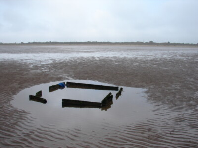 Photo 6x4 Makeshift swimming pool Donna Nook Some unusual structures are  c2009