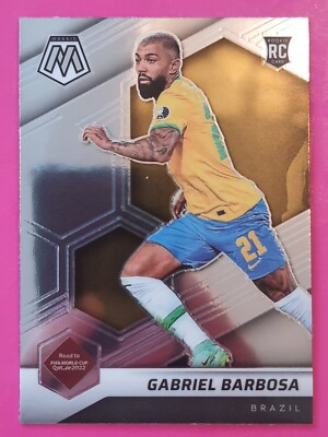 2022 Panini Mosaic World Cup Gabriel Barbosa Rookie RC #164 Brasilien 