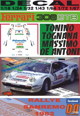 Ref. RSD-121: Ferrari 308 GTB - J.C. Andruet - Tour de France'82