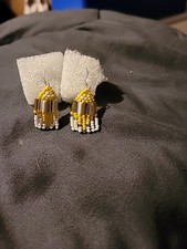 Handmade Beaded Dangle Earrings
