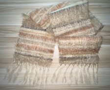 Andante Mohair Wool Scarf Great Britain England Grandpa Academia Retro VTG FLAWS