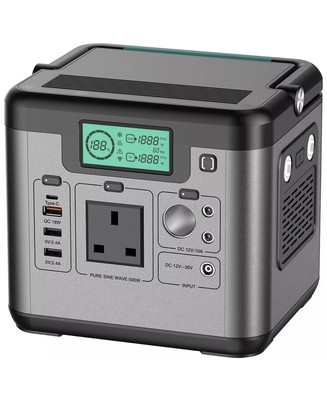 SWAREY Tragbare Powerstation S500 Pro 518Wh 230V/1000W Solar Stromerzeuger 