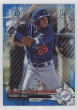 2017 Bowman Chrome Prospects Blue Refractor 109/150 Yusniel Diaz #BCP229 4tr