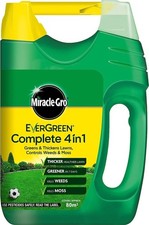 Miracle Gro Lawn Feed EverGreen Complete 4in1 Spreader Weed & Moss Killer 80m2