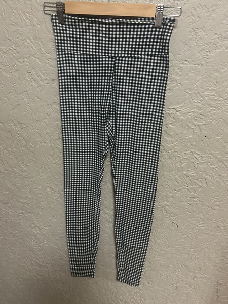 Women’s Black And White cotton on Gingham Leggings PN 2149