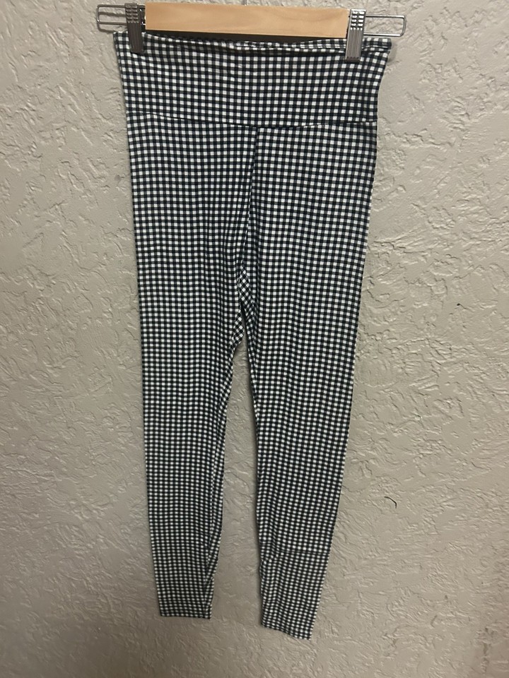 Women’s Black And White cotton on Gingham Leggings PN 2149