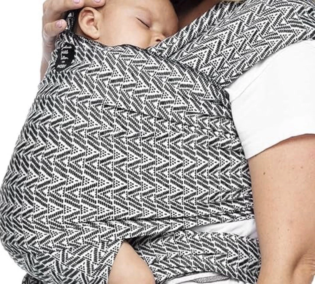 Petunia Pickle Bottom X Moby Baby Or Toddler Wrap Carrier Black White Geometric