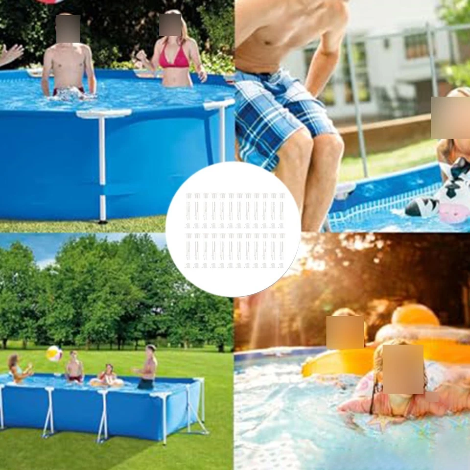 Kunststoff Pool Fugenstifte Pool Reparaturteile für rechteckige Metallrahmenpoo - Bild 3 von 4