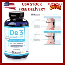 PRN De3 Omega 3 Fish Oil Supplement - Support for Dry Eyes, 2240mg EPA & DHA 