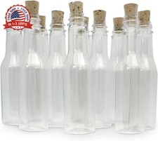 Plastic Bottles  Corks Set 20 - Clear PET Plastic Potion Bottles with Cork -