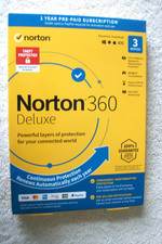 "Norton 360 Deluxe 3 Device 2022 Virus Protection Electronic Download" New