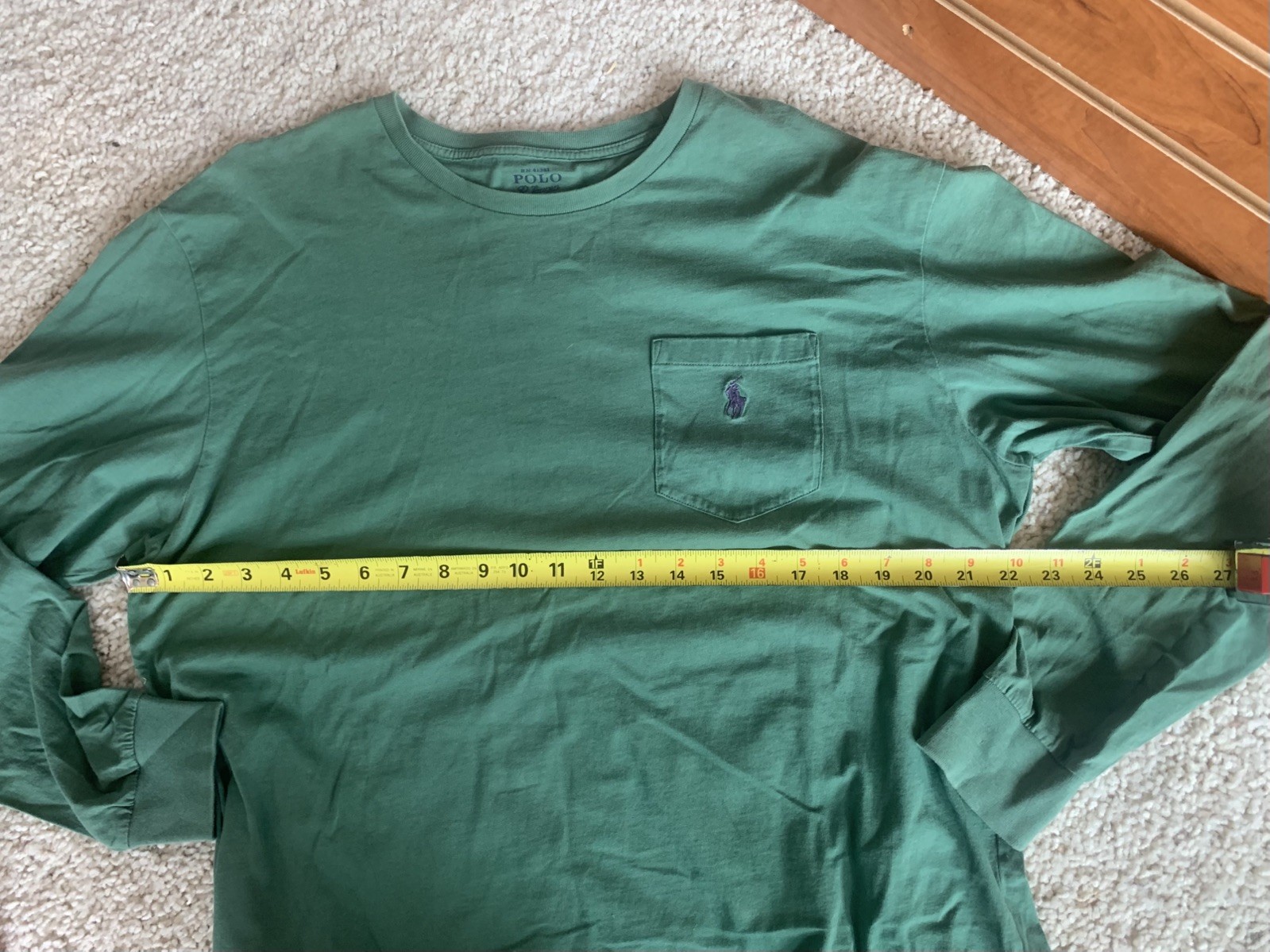 Lot of Five Polo Ralph Lauren T-Shirts, 2 Long Sleeve, 3 Short, Men’s Size L thumbnail 3