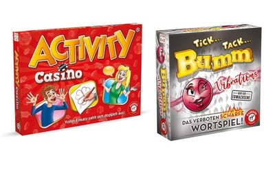 Piatnik Activity Casino Tick Tack Bumm Vibrations 2er Bundle Partyspiel Set