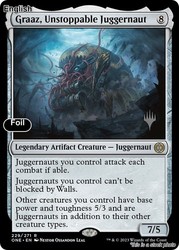 Graaz, Unstoppable Juggernaut #229 Foil Phyrexia: All Will Be One