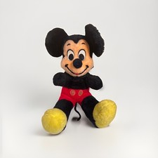 Vintage Walt Disney Mickey Mouse Fuzzy Cuddly Stuffed Plush 20