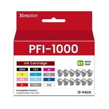 PFI-1000 Ink Cartridge with Chip Replacement for Canon PFI1000 PRO-1000 80ML ...