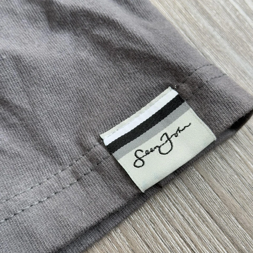 Sean John Shirt Mens Large Gray Long Sleeve Collection Graphic Top Urban NYC - Image 4 of 4