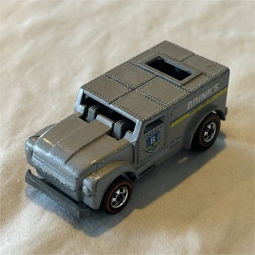 New ListingHot Wheels Redlines Funny Money Brink's Armored Truck Silver Diecast 1970