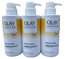 3 Pack: Olay Complete  Daily Hydrating Lotion Sensitive Skin Frag-Free 10.1 oz
