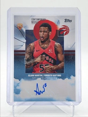 ALIJAH MARTIN 2025-26 TOPPS CONTEMPORARY MARKS ROOKIE RAPTORS RC AUTO Q4178