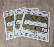 Pioneer Memory Scrapbooks 8.5"x11" Top Loading White Refills RW-85 -- Lot of 3