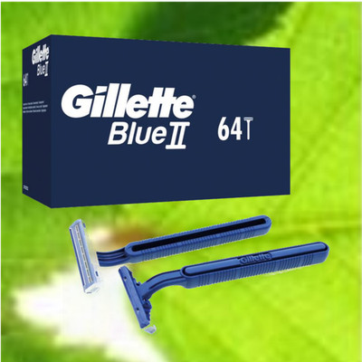 Gillette Blue 2 II  Einwegrasierer Nassrasierer Doppelklinge 64er-Pack