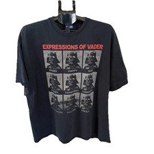 Vintage Star Wars Darth Vader  Expressions of Vader  T-Shirt 2000s Lucasfilm XL