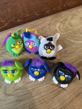 Vintage Furby McDonald's Happy Meal Toy Set Lot of 6 Tiger Electronics Keychain