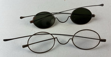 Antique PARTS Wire-rimmed Eyeglasses  Sunglasses Oval Lenses Simple Metal Frame