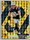 2025 Panini Mosaic Drake Maye #28 Yellow Mosaic Prizm Prizm