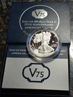 2020 W End of World War WW2 V75 Privy American Silver Eagle Proof PCGS PR70