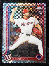 COLE HENRY—2025 Topps Update Series Chrome X-Fractor #USC72—ROOKIE CARD