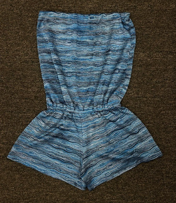 Alexie - Y2K Blue Romper Early 2000's clothing
