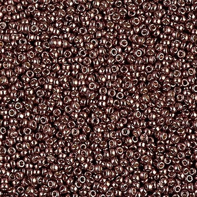 Miyuki Round Seed Beads Size 15/0 8.2GM Duracoat Galvanized  Dk Mauve 15-4213