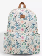 Loungefly Disney Lilo Stitch Scrump Tropical Print Large Canvas Backpack New