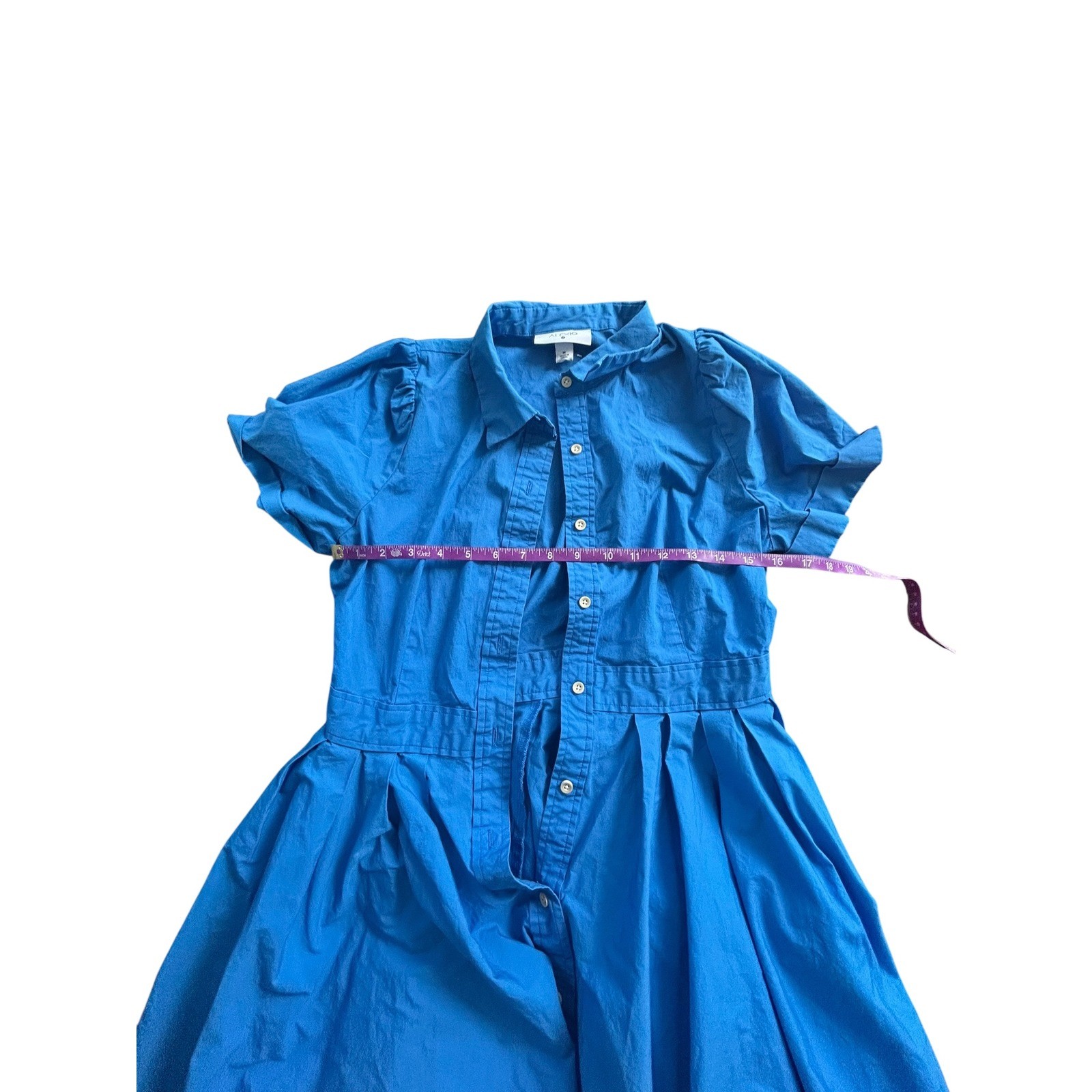 Alexis for Target Cup of Joe Blue Midi Shirt Dress with Pockets Casual Everyday image 8
