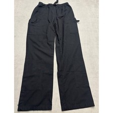 Aviator Clothing Company Black Cargo Scrub Pants Medical Uniform Size Medium