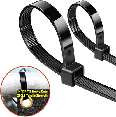 Zip Ties Heavy Duty, Large Zip Ties 14''With 200 Lbs Tensile Strength,Long Zip T