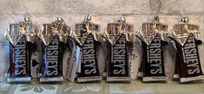 Set Of 6 NEW KAT & ANNIE Hershey's Milk Chocolate Bar Glass Ornaments