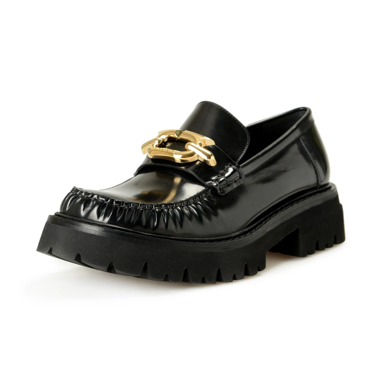 Ferragamo — Salvatore Ferragamo Women's "INGRID" 100% Leather Loafers Shoes US 9.5C IT 39.5C