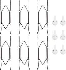 Plate Hangers for Wall for 6-8 inch 6 Pack Black- FREE SHIPPING USA