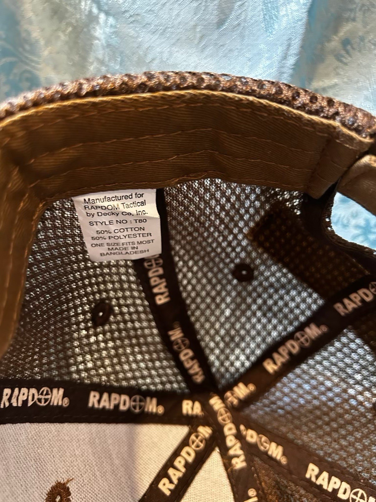 RAPDOM TacticalT80 Operator Patch Hat Coyote Brow… - image 6