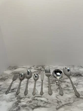 Excel EXF10~Stainless~Lot Of 8 Pieces~Glossy~18/0~ Made In Korea~EUC