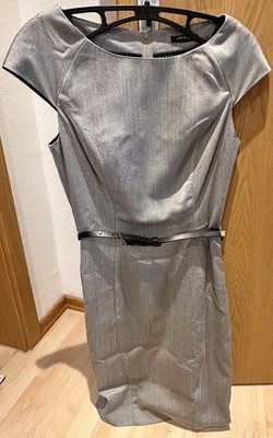 Damenkleid  mit Gürtel Grau Größe36 Orsay Top Zustand Wie Neu